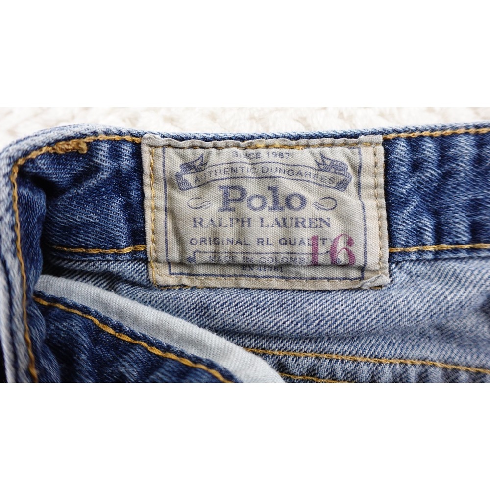 Vintage Polo Ralph Lauren Jeans Size 16 Denim 90's - Picture 8 of 13